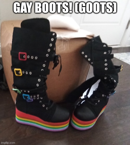 Spam goot | GAY BOOTS! (GOOTS) | made w/ Imgflip meme maker