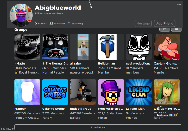 found blue on roblox | made w/ Imgflip meme maker