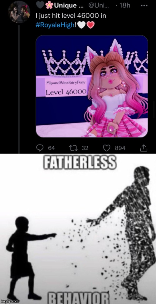 image tagged in fatherless behavior | made w/ Imgflip meme maker