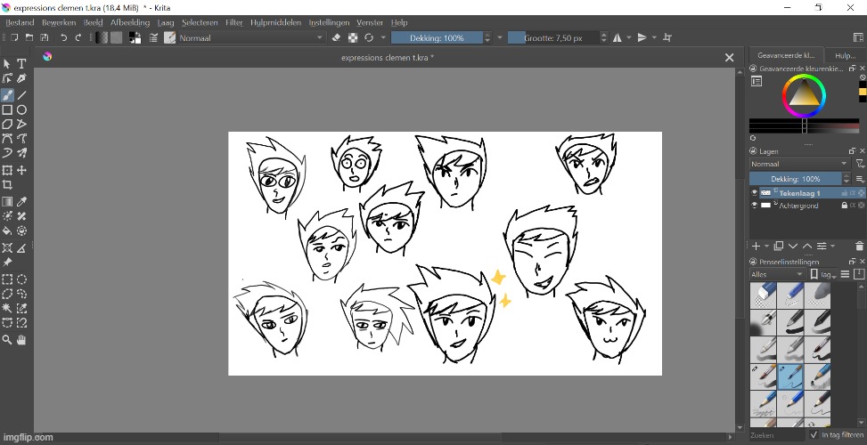 Expressions of Clement! Still did it on Krits | image tagged in drawings | made w/ Imgflip meme maker