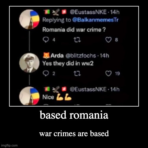 i will now move to romania | image tagged in funny,demotivationals,war crimes,romania,memes | made w/ Imgflip demotivational maker