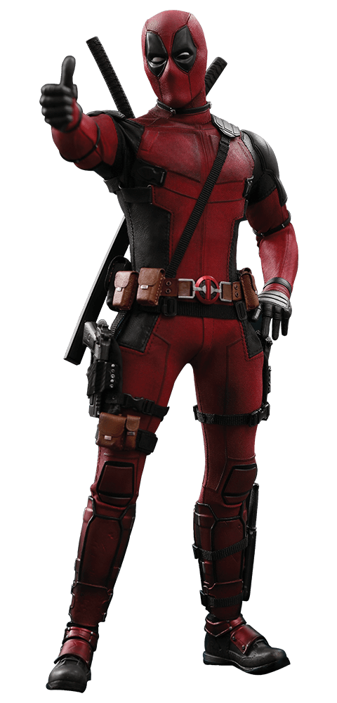 Deadpool thumbs up transparency Blank Meme Template