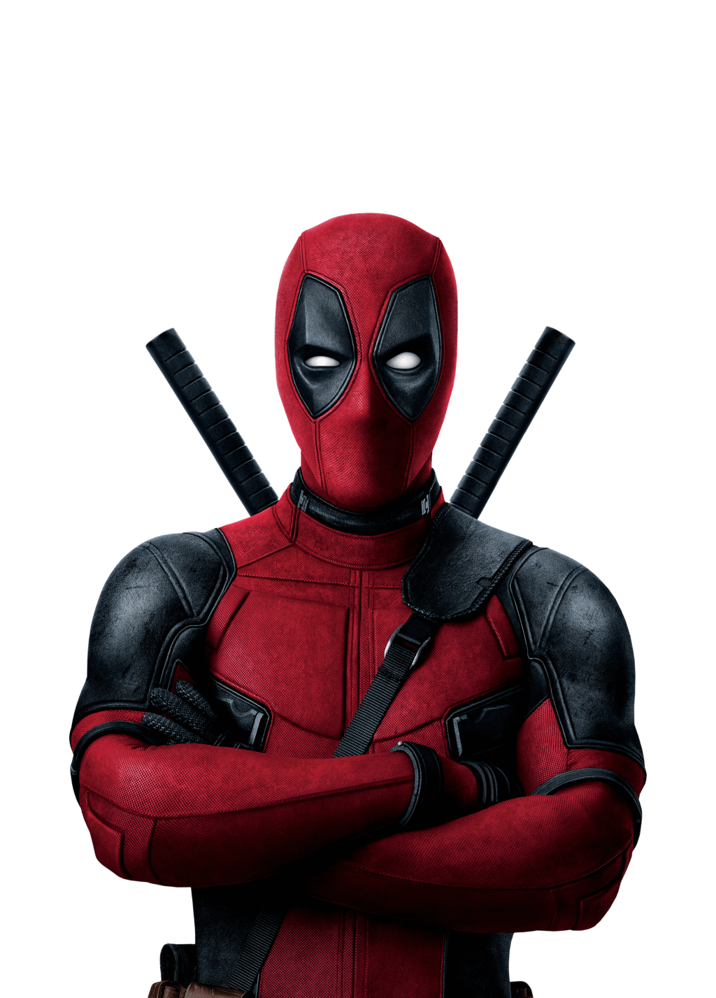 High Quality Deadpool arms crossed transparency Blank Meme Template
