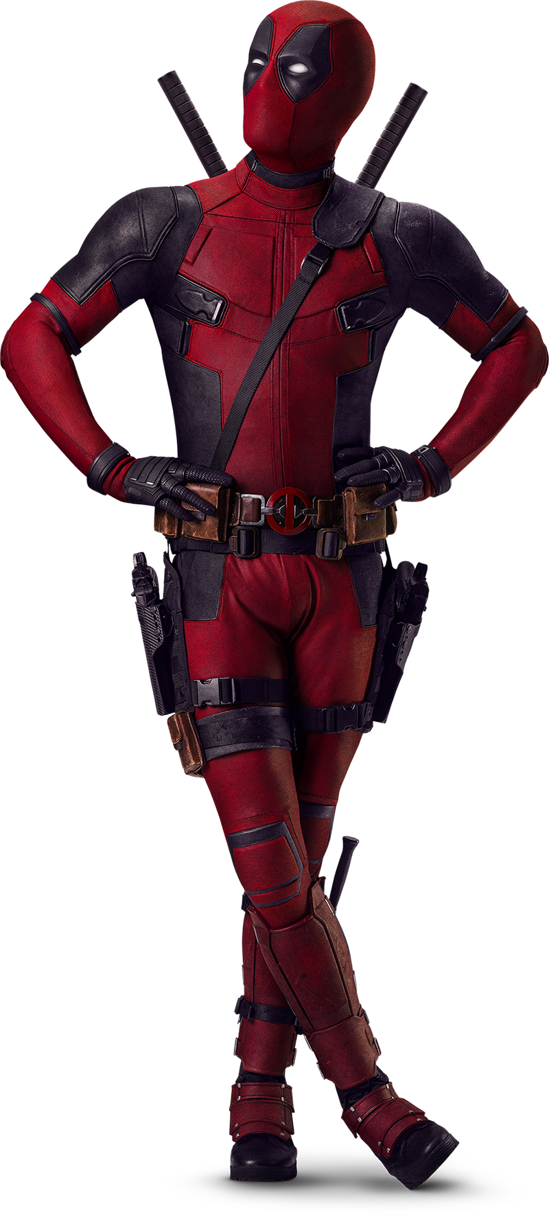 High Quality Deadpool legs crossed transparency Blank Meme Template