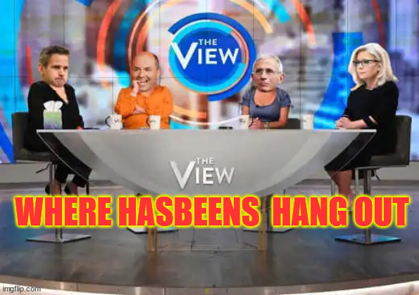 The place where the deep state puppets are put out to pasture... | WHERE HASBEENS  HANG OUT | image tagged in mainstream media,liars,corrupt,politicians | made w/ Imgflip meme maker