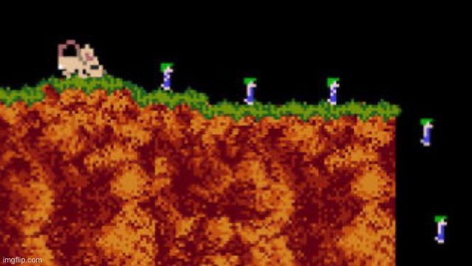 Member 19: Lemming | image tagged in lemmings game | made w/ Imgflip meme maker