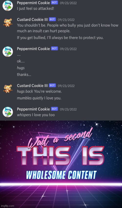 Wholesome Discord Roleplay | image tagged in wait a second this is wholesome content | made w/ Imgflip meme maker