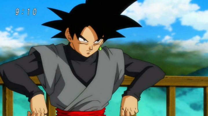 Goku Black Leaning Back Blank Meme Template