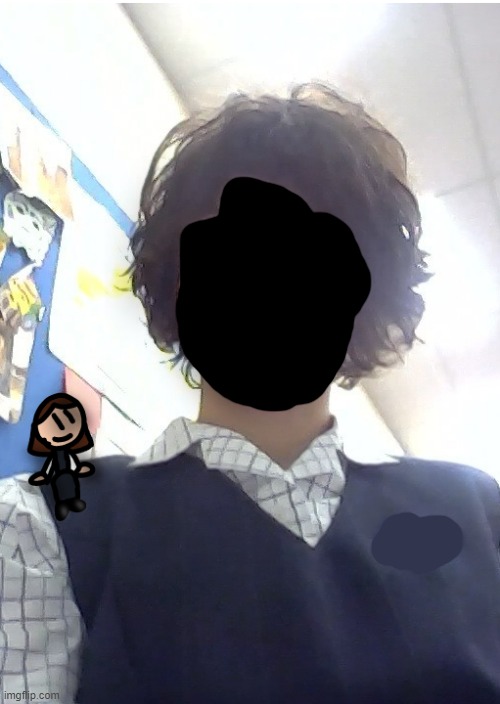 An old art I made ( No face reveal! Sorry :( ) (Alan Note : omg, i luv your hair-) | made w/ Imgflip meme maker