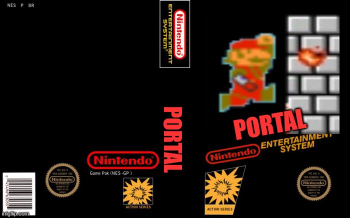 portal on the nes! | PORTAL; PORTAL | image tagged in n e s cover box art | made w/ Imgflip meme maker