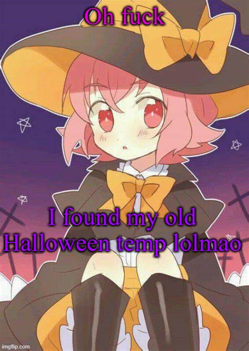 I was so obsessed with this character back then omg | Oh fuck; I found my old Halloween temp lolmao | image tagged in akira halloween | made w/ Imgflip meme maker