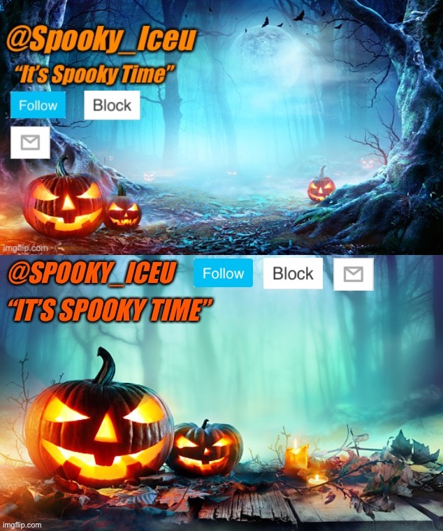 image tagged in iceu spooky template | made w/ Imgflip meme maker