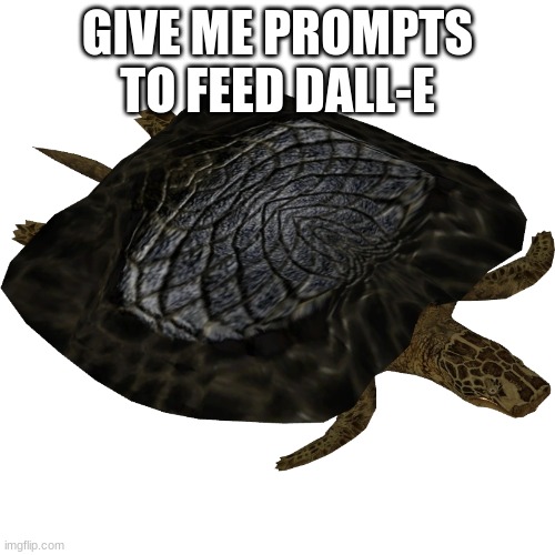 Henodus | GIVE ME PROMPTS TO FEED DALL-E | image tagged in henodus | made w/ Imgflip meme maker