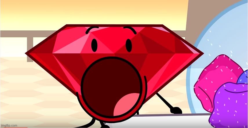 Member 69: Ruby | image tagged in bfdi ruby | made w/ Imgflip meme maker