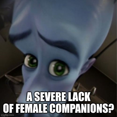 me to trumpers | A SEVERE LACK OF FEMALE COMPANIONS? | image tagged in megamind peeking | made w/ Imgflip meme maker