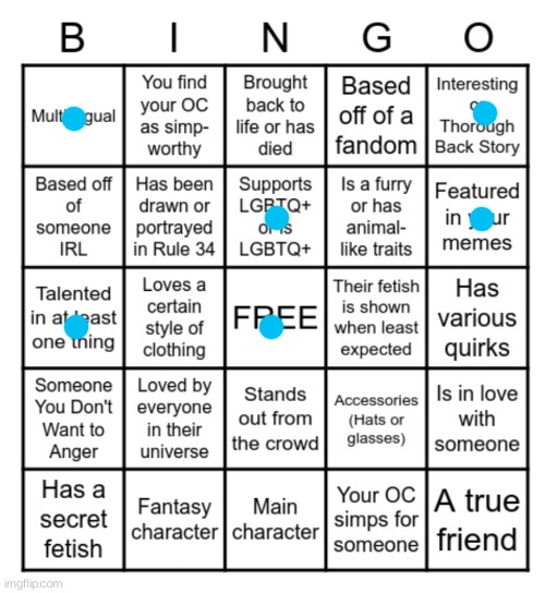 OC bingo: Dolos | made w/ Imgflip meme maker