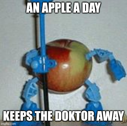 Tis true | AN APPLE A DAY; KEEPS THE DOKTOR AWAY | image tagged in apple,memes,funny,jojo's bizarre adventure | made w/ Imgflip meme maker