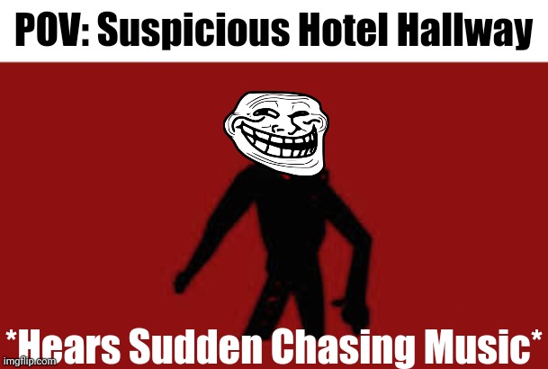 Roblox Doors Seek | POV: Suspicious Hotel Hallway; *Hears Sudden Chasing Music* | image tagged in seek,roblox,doors | made w/ Imgflip meme maker