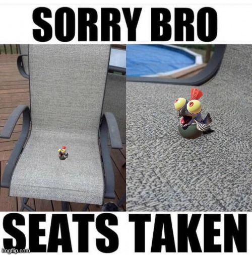 image tagged in buddy christ,my little pony,take a seat cat,salmon,fish,chair | made w/ Imgflip meme maker