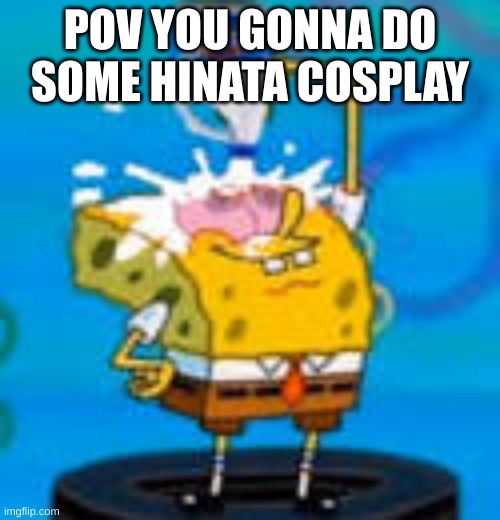 Cosplay | POV YOU GONNA DO SOME HINATA COSPLAY | image tagged in memes,meme,anime | made w/ Imgflip meme maker