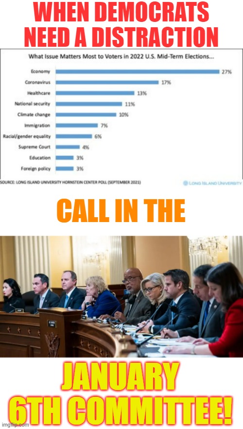 Ain't It The Truth? | WHEN DEMOCRATS NEED A DISTRACTION; CALL IN THE; JANUARY 6TH COMMITTEE! | image tagged in memes,politics,democrats,problems,distraction,the truth | made w/ Imgflip meme maker