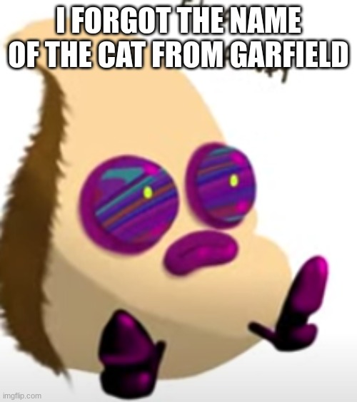 I FORGOT THE NAME OF THE CAT FROM GARFIELD | made w/ Imgflip meme maker