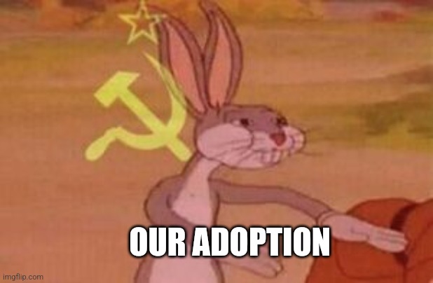 our | OUR ADOPTION | image tagged in our | made w/ Imgflip meme maker