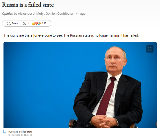 High Quality Russia is a failed state Blank Meme Template