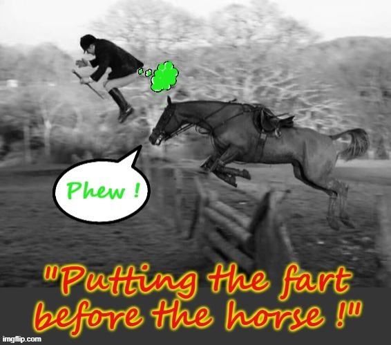 Before the Horse ! | image tagged in fart | made w/ Imgflip meme maker