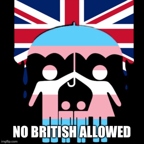 Based trans???? | NO BRITISH ALLOWED | made w/ Imgflip meme maker