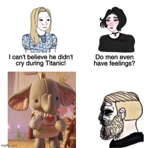 He didn't cry during Titanic | image tagged in he didn't cry during titanic | made w/ Imgflip meme maker