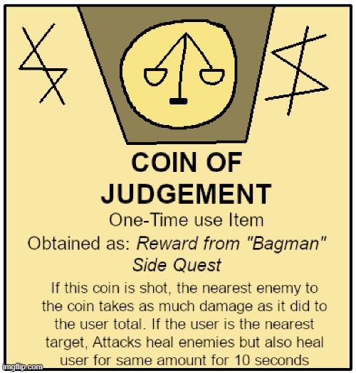 Coin of Judgement | made w/ Imgflip meme maker