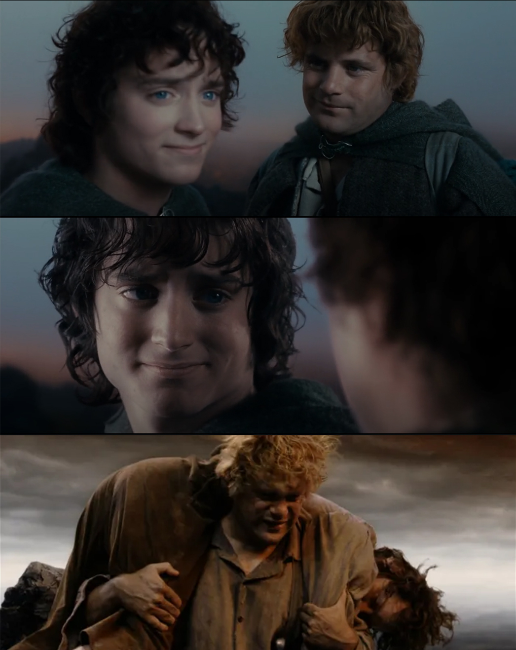 High Quality Frodo Sam Carry Blank Meme Template