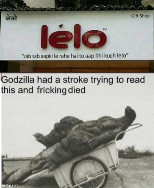 Language or stuff? | image tagged in godzilla had a stroke trying to read this and fricking died | made w/ Imgflip meme maker