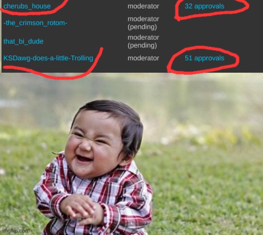 Evil Toddler Meme | image tagged in memes,evil toddler | made w/ Imgflip meme maker