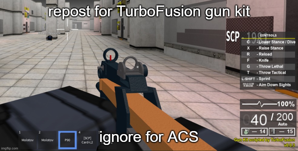 repost for TurboFusion gun kit; ignore for ACS | made w/ Imgflip meme maker