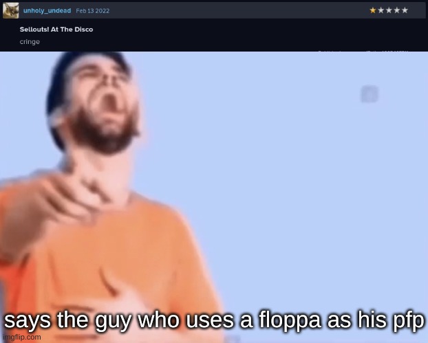me being an a*shole or something | says the guy who uses a floppa as his pfp | image tagged in memes,funny,pointing and laughing,review,floppa,high hopes | made w/ Imgflip meme maker