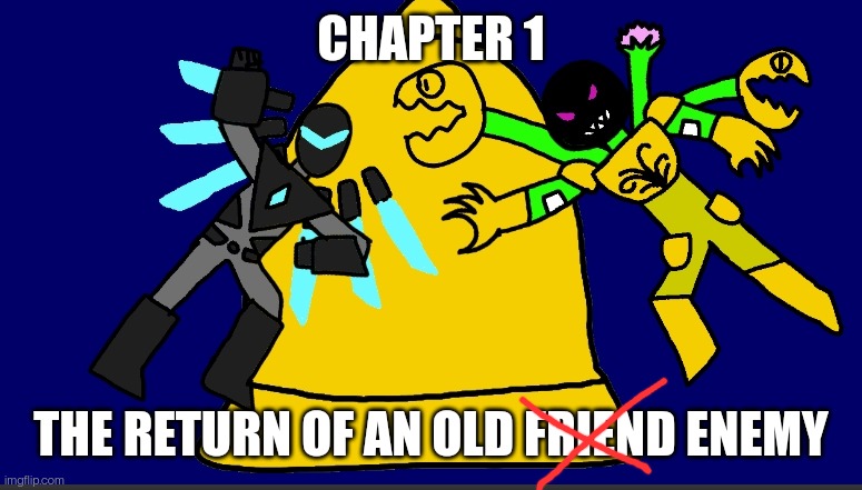 I'm halfway through the first chapter. I have this and one other thing I can reveal | CHAPTER 1; THE RETURN OF AN OLD FRIEND ENEMY | made w/ Imgflip meme maker