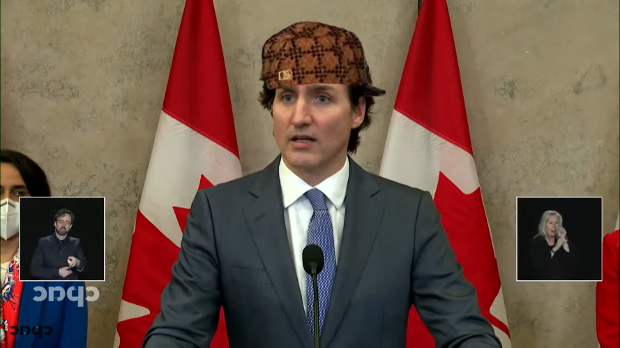 Scumbag Trudeau Blank Meme Template