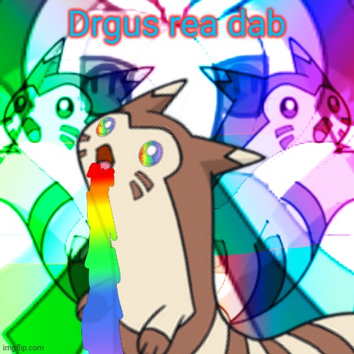 Furret on Acid | Drgus rea dab | image tagged in furret on acid | made w/ Imgflip meme maker