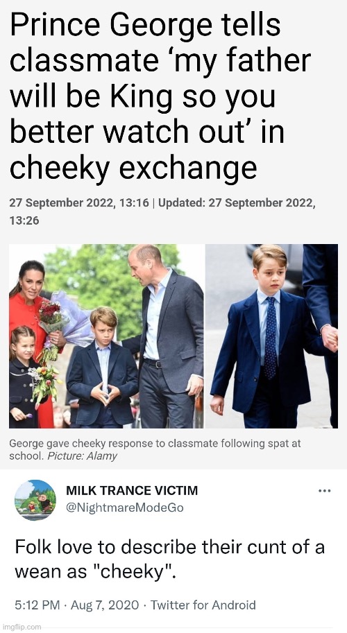 well that kid’s gonna grow up to be a prick | made w/ Imgflip meme maker