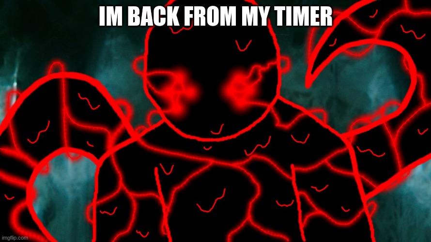 It's Corrupting Time | IM BACK FROM MY TIMER | image tagged in it's corrupting time | made w/ Imgflip meme maker