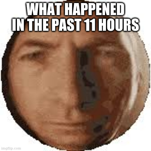 Ball goodman | WHAT HAPPENED IN THE PAST 11 HOURS | image tagged in ball goodman | made w/ Imgflip meme maker