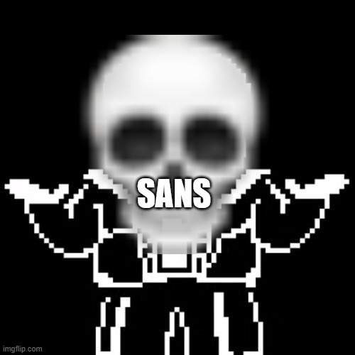 some cool sans pixel art of what i call the husk - Imgflip