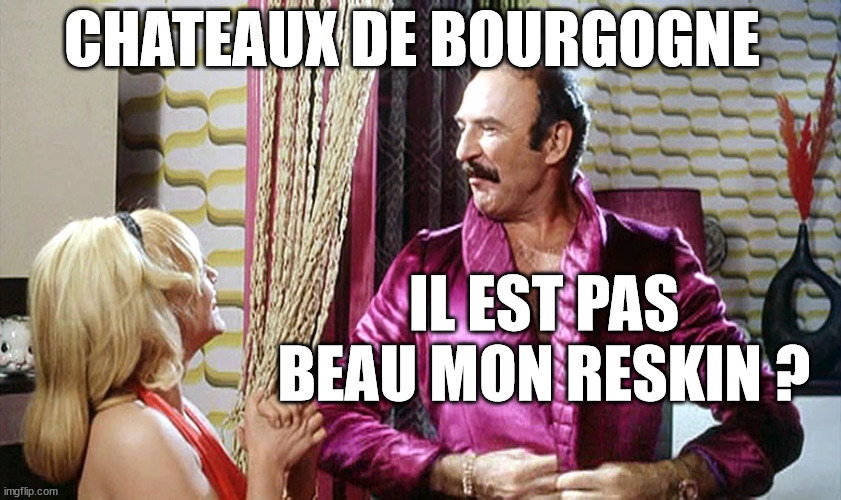 CHATEAUX DE BOURGOGNE; IL EST PAS BEAU MON RESKIN ? | made w/ Imgflip meme maker