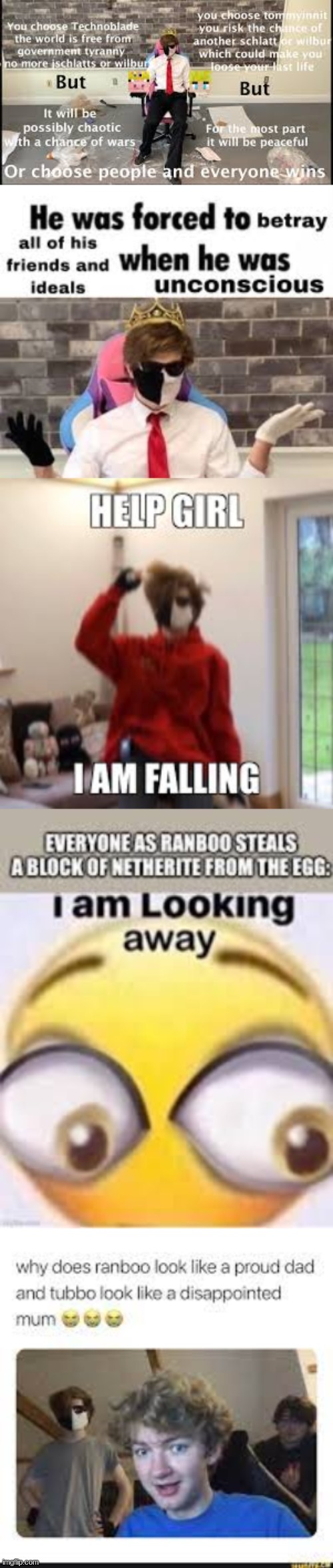 A meme as long as Ranboo is tall :D | image tagged in ranboo,long meme | made w/ Imgflip meme maker