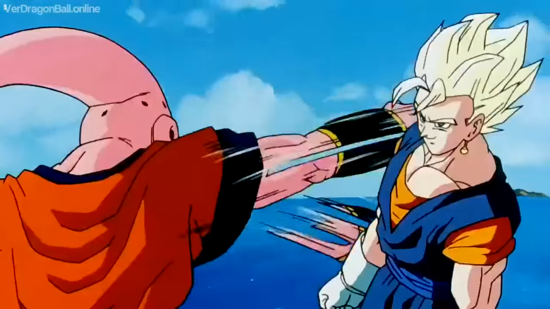 High Quality Vegitto-vs-Majin-Buu Blank Meme Template