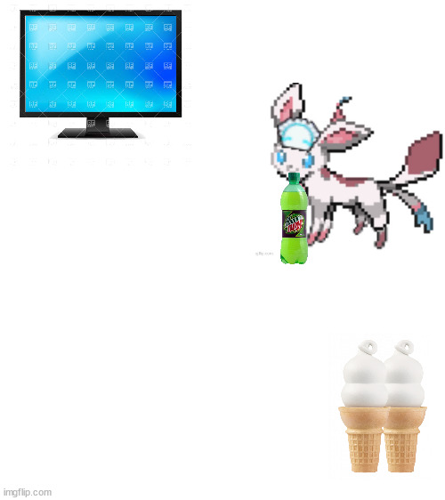 repost but add one of your poke fusions having a party with sylceon | image tagged in blank white template | made w/ Imgflip meme maker