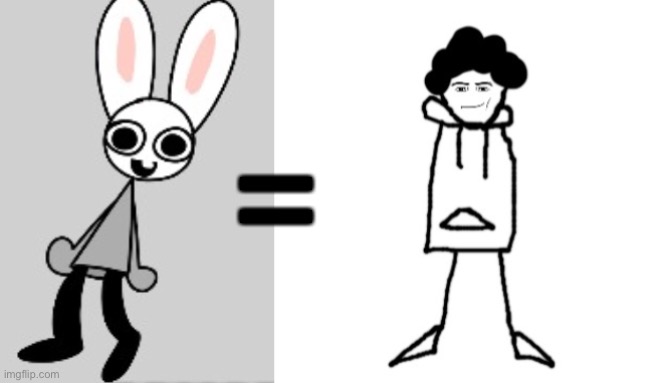 Msmg theory - bunni is carlos in a fursuit | = | image tagged in oh the misery imgflip oc edition | made w/ Imgflip meme maker