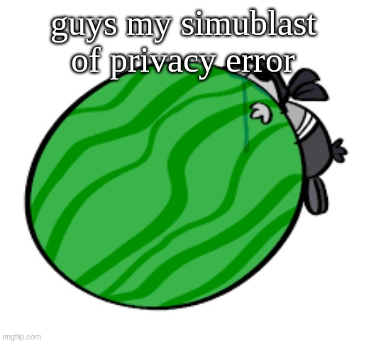Sanford-Official Template | guys my simublast of privacy error | image tagged in sanford-official template | made w/ Imgflip meme maker